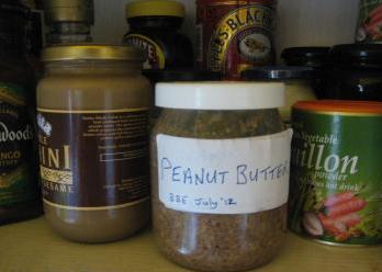 Jar of home-made peanut butter